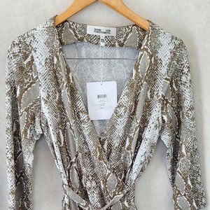 NWT Diane Von Furstendberg snakeskin dress